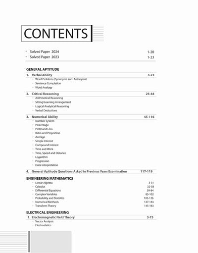 GATE Tutor 2025 Electrical Engineering | Study Guide