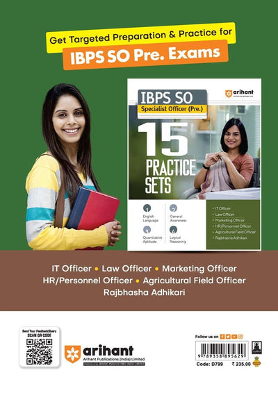 IBPS SO Main Agriculture Field Officer | Complete Study Material with 15 Practice Sets | English Medium