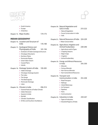 NCERT MCQs India & World Geography (Class 6-12) | 2nd Revised Edition | For UPSC and Other Competitive Exams | English Medium