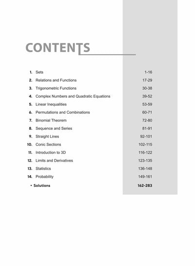 NCERT Revision Workbook Mathematics Vol. 1 (Class XI) for JEE & CUET