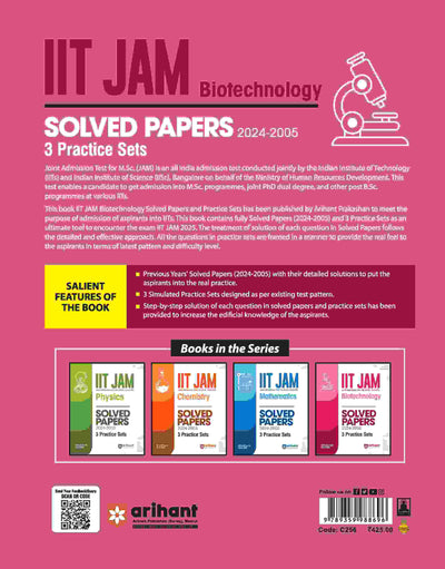 IIT JAMBiotechnology | Solved Papers (2024-2005) | English Medium