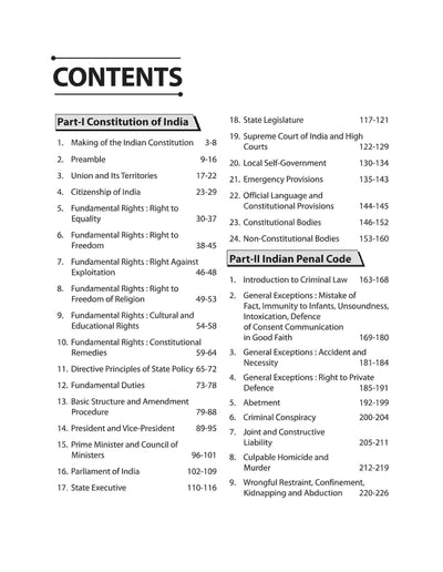 Legal Aptitude & Legal Studies | For All Law Entrance Examinations | English Medium