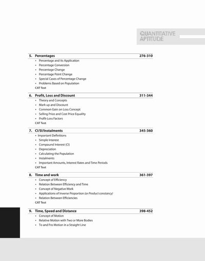 Quantitative Aptitude Quantum CAT Also useful for XAT, CMAT, CSAT, SSC & Bank PO