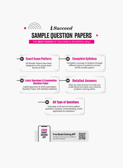 i-Succeed ICSE Chemistry Class 10th | 15 Sample Question Papers | For ICSE Exams 2025