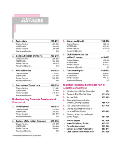 All In One CBSE Social Science Class 10th | For CBSE Exams 2025 | Revised Edition 2025