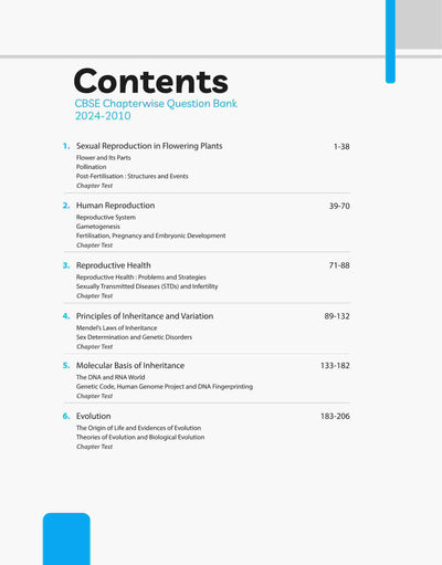 CBSE Class 12th Biology | Chapterwise-Question Bank (2024 - 2011)