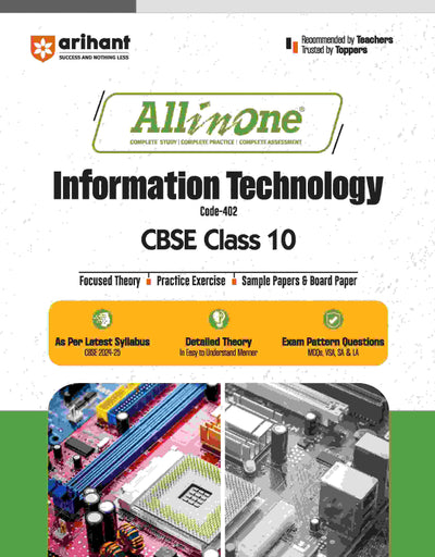 All In One Information Technology, Computer, Class 10th Based On Latest NCERT For CBSE Exams 2025