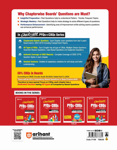 Checkmate CBSE Class 10Mathematics (Standard) | PYQs & CBQs | First Edition