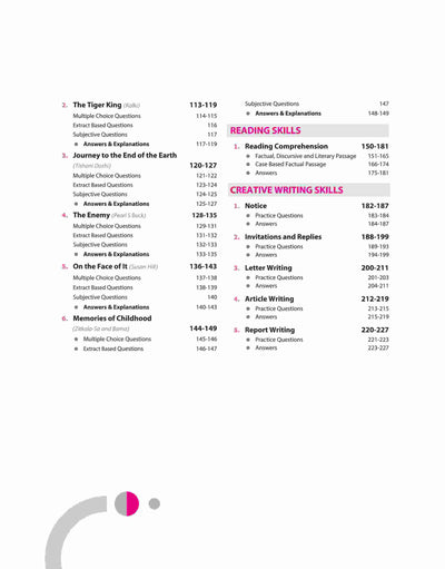 Checkmate CBSE Class 12 English Core | Competency Based Questions (CBQs) | First Edition