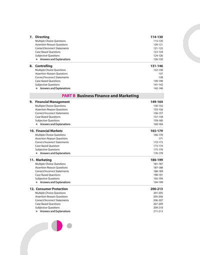 Checkmate CBSE Class 12 Business Studies | Competency Based Questions (CBQs) | First Edition