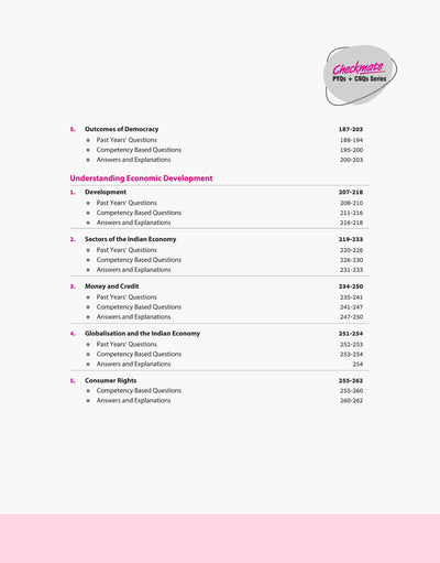 Checkmate CBSE Class 10Social Science | PYQs & CBQs | First Edition