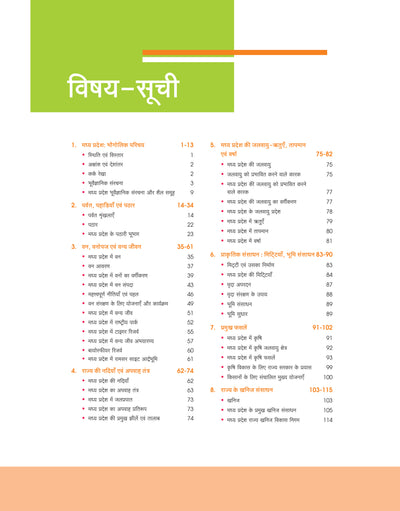 MPPSC Prelims Handwritten Notes | Unit 4 : Geography of Madhya Pradesh | Hindi Medium