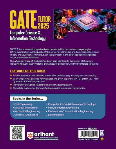 GATE Tutor 2025 Computer Science & Information Technology | Study Guide