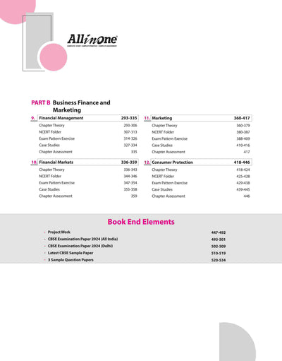 All In One CBSE Business Studies Class 12th For CBSE Exams 2025 | Based On Latest NCERT