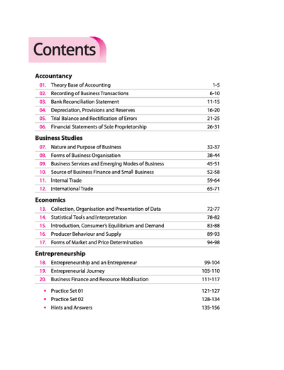 Olympiad ACE Commerce Class 11 | A Comprehensive Practice Book | ACE Your Olympiad Preparation