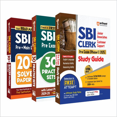 Combo of SBI Clerical Pre Exam 2025 | English Medium