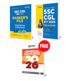 Combo of SSC CGL Exam 2025 | Study Guide + Practice Sets | With Free General Knowledge 2026 | English Medium