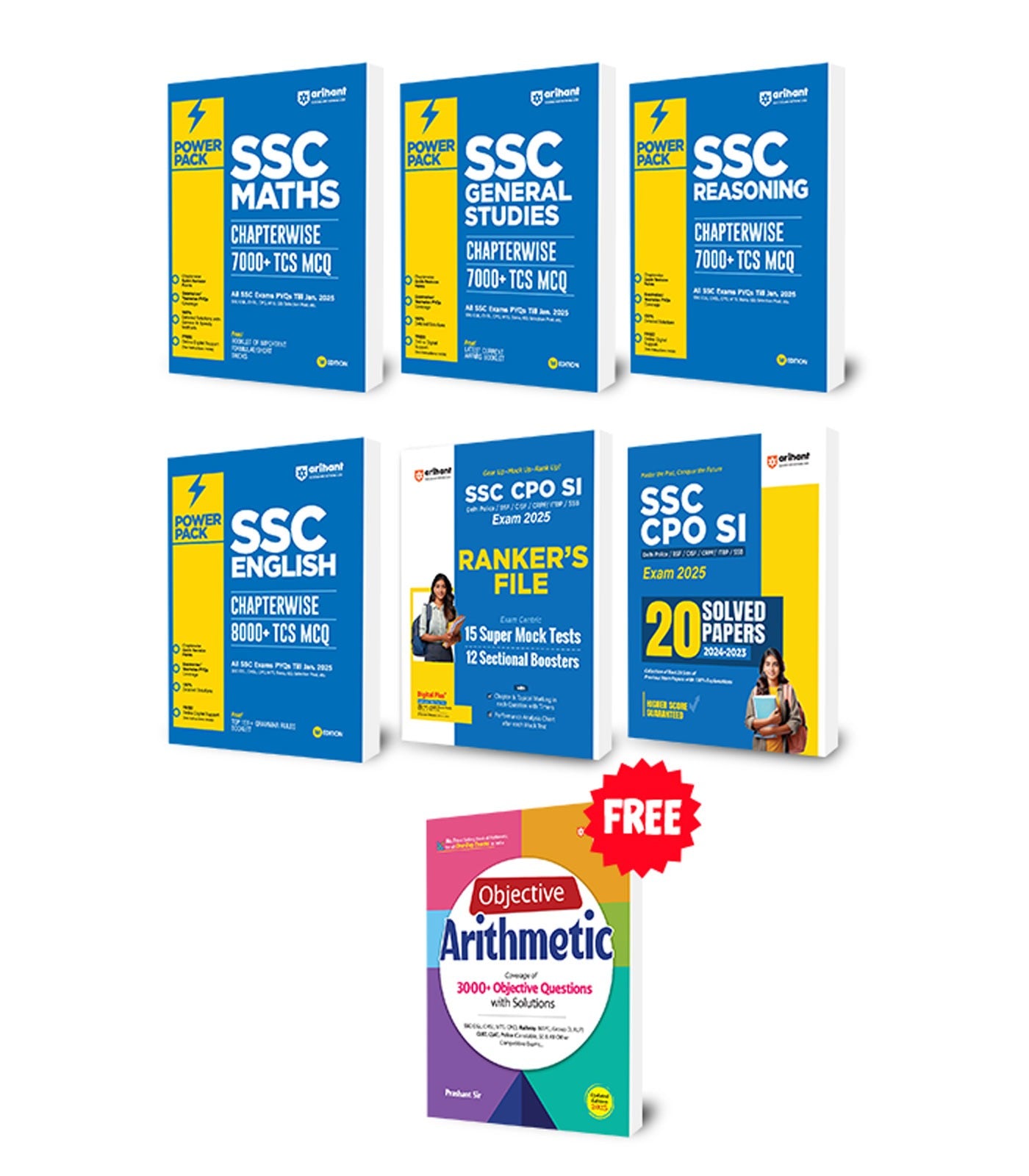 Ssc File combo of SSC Power Pack & SSC CPO (SI) Exam 2025 | SSC Power Pack (Rea ...