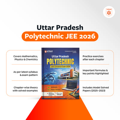 Uttar Pradesh Polytechnic Entrance Exam 2026 | Complete Study Guide | Mathematics, Physics & Chemistry | Latest JEECUP Pattern Based with Model Solved Paper 2025 | English Medium