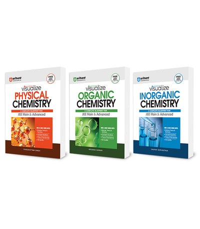 Combo of Visualize Physical, Organic & Inorganic Chemistry For Jee Main & Advanced