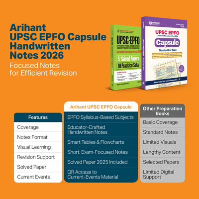 UPSC EPFO 2026 Study Guide | EO, AO & APFC | 5+ Solved Papers & 10 Practice Sets | Complete Syllabus Coverage | As Per Latest Exam Pattern | 2025 Solved Paper with Detailed Explanations