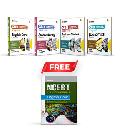 Combo of CBSE Chapterwise Class 12th (2025-2016) | Accountancy, Bussiness Studies, Economics & English Core | With Free NCERT Question-AnswerEnglish Core Class 12th | English Medium