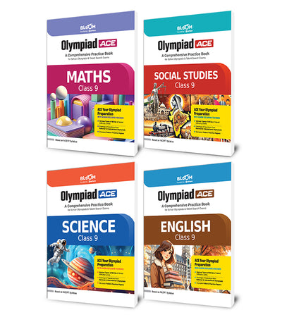 Combo of Olympiad ACE Class 9 | English, Maths, Science & Social Studies