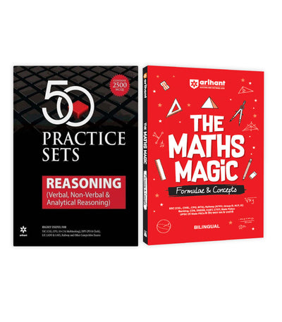 Combo of Math Magic & Reasoning 50 Practice | English Medium