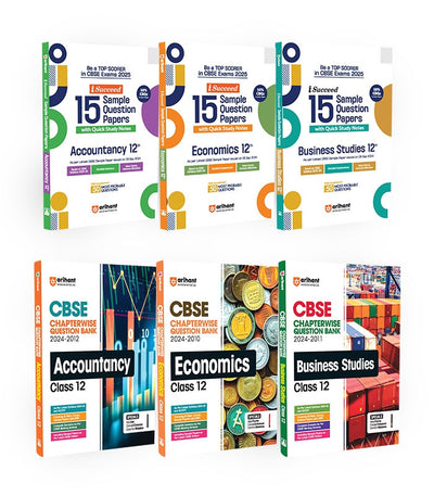 Chapterwise Solved Papers + i-succeed sample paper for Class 12th |Accountancy, Economics and Business Studies