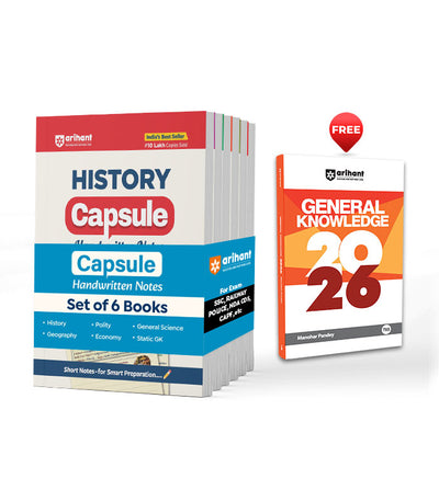 Combo of Handwritten Capsule | Polity, History, Static G.K, Economics, Geography & Science | With Free General Knowledge | English Medium
