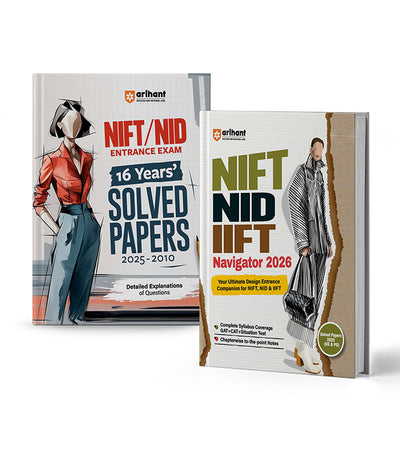 Combo of NIFT/NID Entrance Exam 2026 | Study Guide & Solved Papers | English Medium