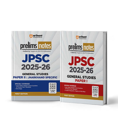 Combo of JPSC 2025-26 | General Studies (Paper I & II ) | English Medium
