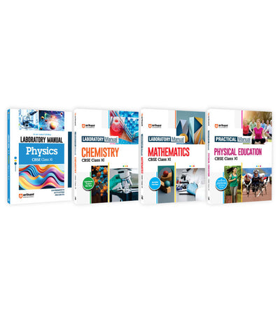 Combo of Laboratory Manual CBSE Physics, Chemistry, Mathematics & Physical Education Class 11th