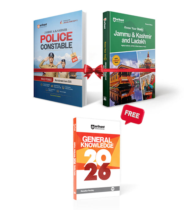 Combo of Jammu & Kashmir Police Constable 2026 & Know Your State J&K and Ladakh (GK) | With Free General Knowledge | English Medium