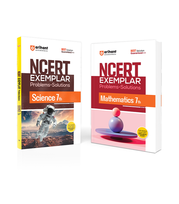 Combo of NCERT Exemplar Science & Mathematics Class 7 | Problems & Solutions | Fully Updated as per Latest Rationalised NCERT | English Medium