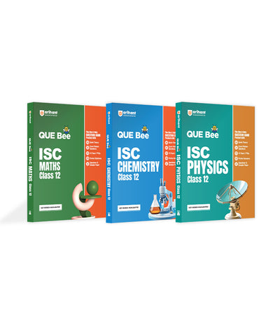 Combo of ISC QUE Bee Class 12th Exam 2026 | Physics, Chemistry, Maths