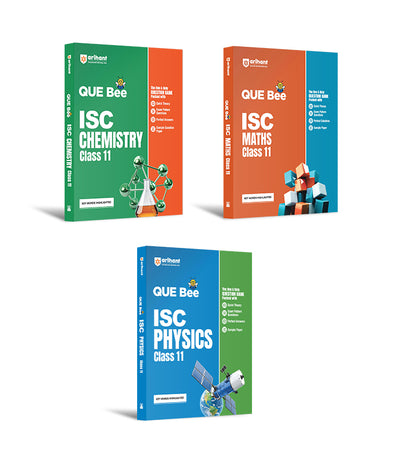 Combo of ISC QUE Bee Class 11th Exam 2026 | Physics, Chemistry, Maths