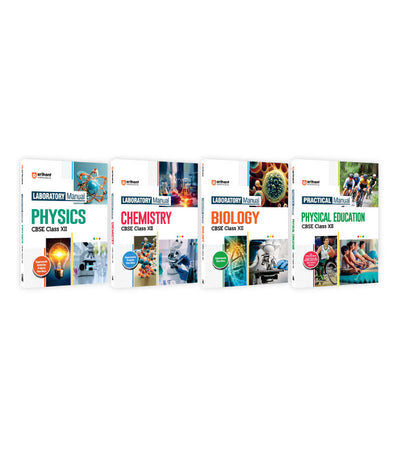Combo of Laboratory Manual CBSE Physics, Chemistry, Biology & Physical Education Class 12th