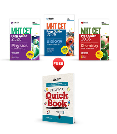 Combo of MHT Set Prep Guide 2026 | Physics, Chemistry& Biology | With Free Quick Books