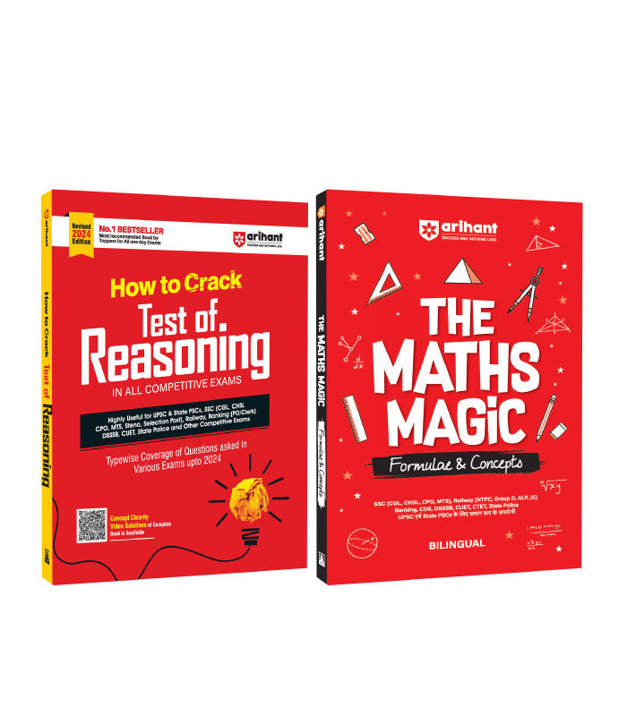 Books With Magic Testing Combo of Math Magic & Test of Reasoning | English Medium – arihantbooks